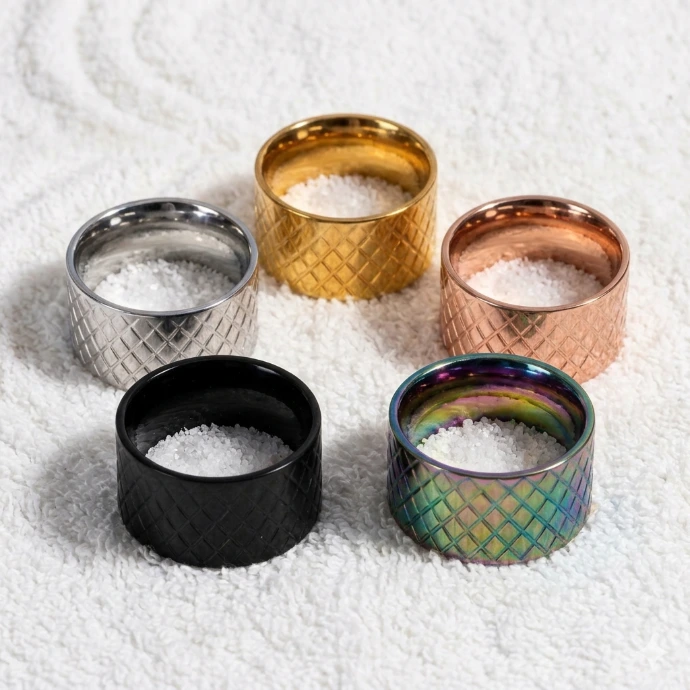 Bague Daddy Manifestation en vibranium (Doré, 52)
